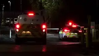 Gwent polices cell van and peugot arriving at custody
