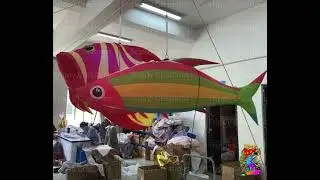 under the sea themed inflatable decorative fish props for events