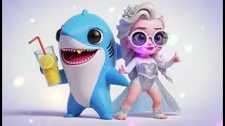 Baby Shark with Elsa and Anna Dance  - Frozen Fantasy |  Cartoon Nursery