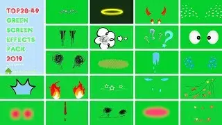 Only subscribers can use free)Top28~49 green screen animation effects pack