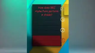 How does REC Alpha Pure perform in shade?