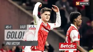 Golo Pau Victor: Braga (2)-1 Benfica (Liga 25/26 #16)