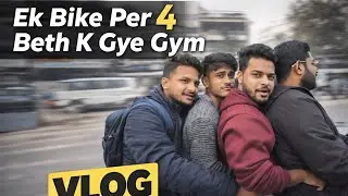ek bike per 4 beth k gye gym || vishal katariya 