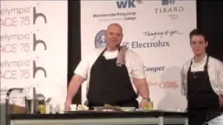 The Roux brothers, Pierre Koffmann and Tom Kerridge at Hotelympia