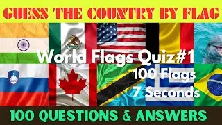 Guess and Learn 100 Flags! Easy, Medium, Hard, Impossible! Guess It