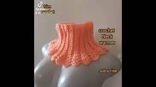 crochet neckwamer simple stitch