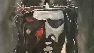 Krejci Artist is live! Portrait practice Christ #liveart #krejci #artistlive