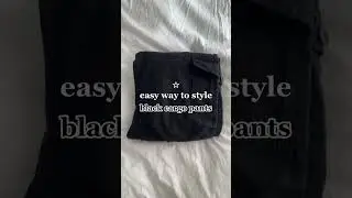 Easy way to style black cargo pants #cargopants #stylingoutfits #fashioninspo #outfitinspo