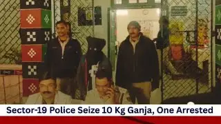 Major Action by Sector-19 Police: Nearly 10 Kg Ganja Seized, One Arrested