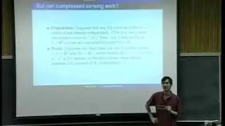 Compressed Sensing -- 2009 Moursund Lectures, Day 2