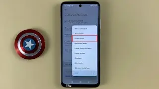 How to double-tap the fingerprint sensor to open Control Center on Xiaomi Redmi 10 Android 12