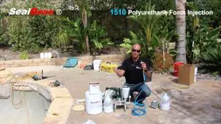 Pool Crack Repair Leak Sealing Injection | How to seal a pool with Polyurethane & Epoxy Resins