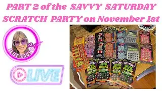 🔴🍀🔔🎃BIG FUN SCRATCH PARTY / Part 2 / Savvy SATURDAY SCRATCH PARTY Livestream, #livestream , #fypシ