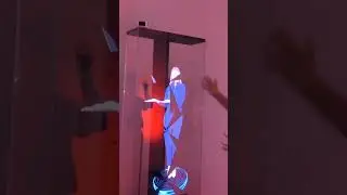 Floating video hologram