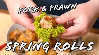 Mouthful of heaven! Crispy & Juicy fried Spring Rolls