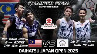 Nur Mohd Azriyn Ayub AZRIYN TAN Wee Kiong vs LIU Kuang Heng YANG Po Han | Japan Open 2025 Badminton