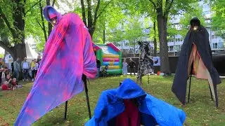 Sloterplas Festival 2025 - Stiltlife-Earth met artiesten op stelten