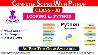 For Loop in Python | While Loop in python | Jump Statement | break and continue | Pass Statement