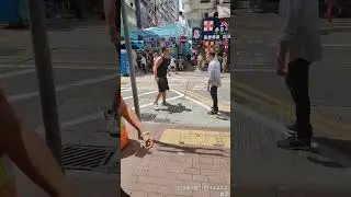 【街頭MMA】天氣熱到爆！ 路過都要打交？ 網民：簡直係「街頭霸王」！ #香港 #MMA
