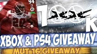 MUT 16 GIVEAWAY | 100K XBOX ONE 94 OVERALL RONDE BARBER PS4!!!! Madden 16 Ultimate Team