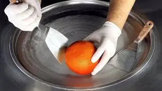 ASMR - Grapefruit Ice Cream Rolls | satisfying Food ASMR fast & satisfying Fruit Sound to sleep | 4k