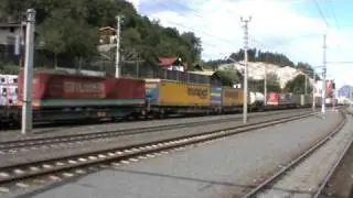 Rare Seldom Trainconsist Freight Train at Jenbach,Austria E185+Taurus+E189 electric locos