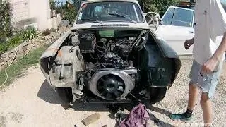 Restauration ami 8 #09 redémarrage du moteur