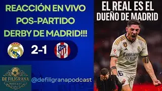 Real Madrid vs Atlético de Madrid Reacción Post-partido en Vivo! + (Previa Barca Madrid)