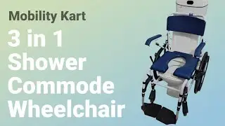Best Self Propelled Multipurpose 3 in 1 Shower Commode Wheelchair in India 2025 #mobilitykart