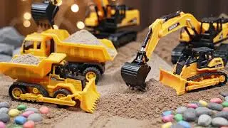 💥 RC Jobsite Action! Huina Excavator & Volvo Dump Truck Work Together After Quick Repair