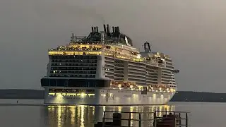 MSC MERAVIGLIA || Biggest cruise of the season || Departure from Charlottetown PEI || 1 october 2023