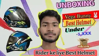 Unboxing Vega Bunny Helmet In Best Look And Price || Best Helmet Under Rs 1000 @vijaylifestyle03