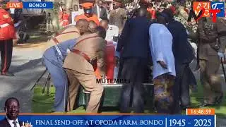RAILA'S BODY ARRIVES AT HIS HOME WHERE HE WILL BE BURIED!!