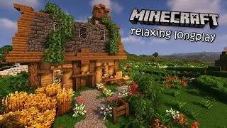 Minecraft Relaxing Longplay [No Commentary] 1.20 - Cozy Oak Starter House