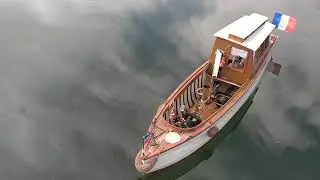 La chaloupe &agrave; vapeur Flora  (Kit Krick Alexandra steam launch) en navigation - MC-Meaux 2021 RC 5/15