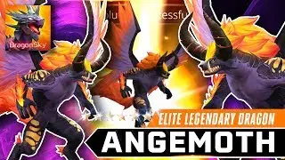 ANGEMOTH EVOLUTION LEVEL 500 1,000,000 DPS LEGENDARY DRAGON  - DragonSky : Idle & Merge 飛龍不累