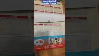 Wall calendar printing
