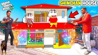 Franklin & Shinchan & Build New House For Shinchan In GTA 5