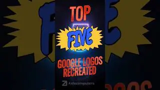 Top 5 Google logos recreated by axle computers #coreldraw #google #logo