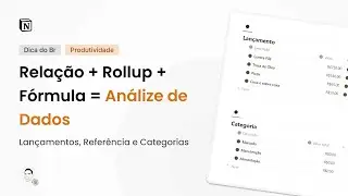 Relação + Rollup + Fórmula | Br Organizado