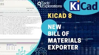 KiCad 8: Schematic editor new BOM exporter
