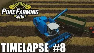 Pure Farming 2018| Harvesting Rye | Timelapse #8