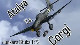 Comparing Junkers Stuka Diecast 1:72 by Corgi and Atalya.