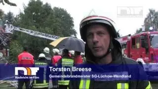 Brand in K&uuml;nsche bei L&uuml;chow