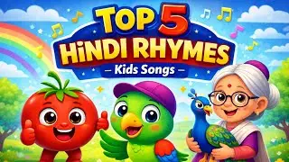 Top 5 Hindi Nursery Rhymes for Kids | Fun & Learning Songs