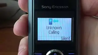 Sony Ericsson J110i incoming call