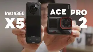 รีวิวเปรียบเทียบการใช้งานกล้อง Insta360 X5 Vs Ace Pro 2 | BankBlue
