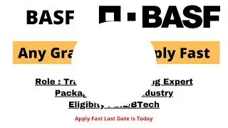 BASF Hiring for Freshers | B.E/B.Tech | Salary Best in Industry #jobs #software