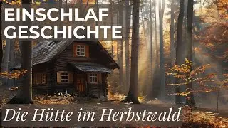 Einschlafgeschichte für Erwachsene | Hütte im Herbstwald | mit Musik & Kaminknistern zum Entspannen