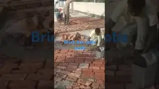 Half brick bat coba work 🏬🏬 #Waterproofing work  #shorts # yt shorts #civil interior work